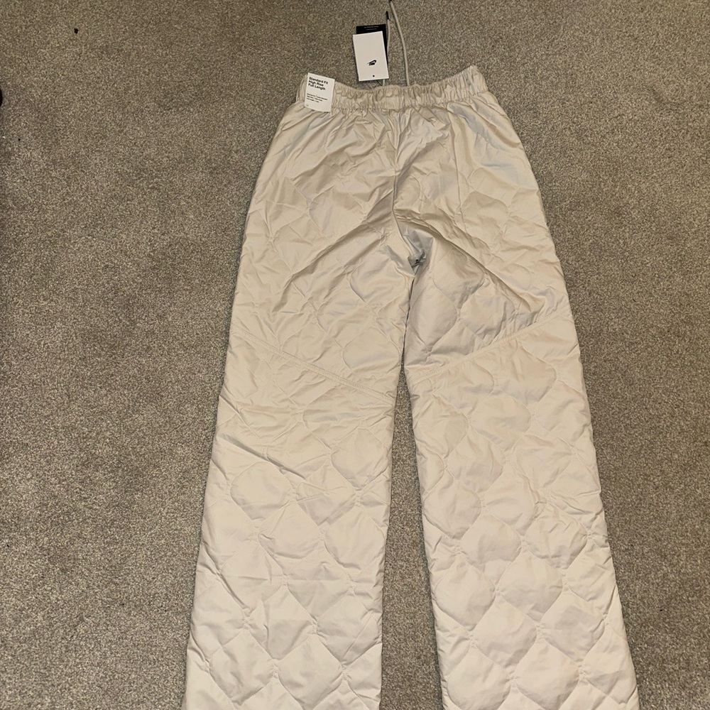 Nike Women’s Quilted White Joggers